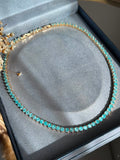 Colar Riviera Shine Azul Celeste Dourado