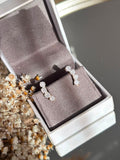 Brinco Mini EarCuff Shine Quartzo Branco Dourado