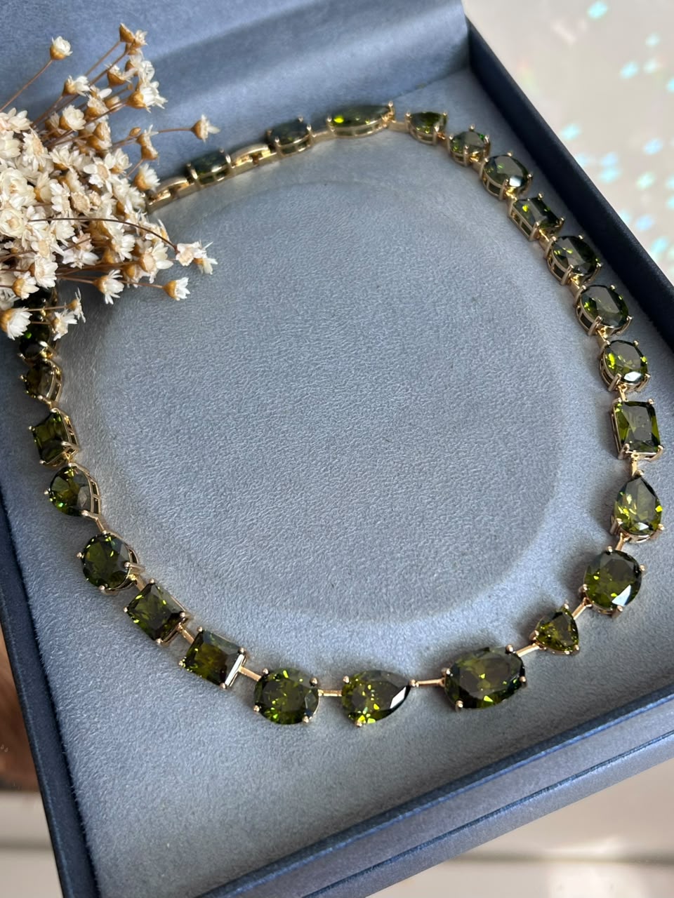 Colar Shapes Verde Peridoto