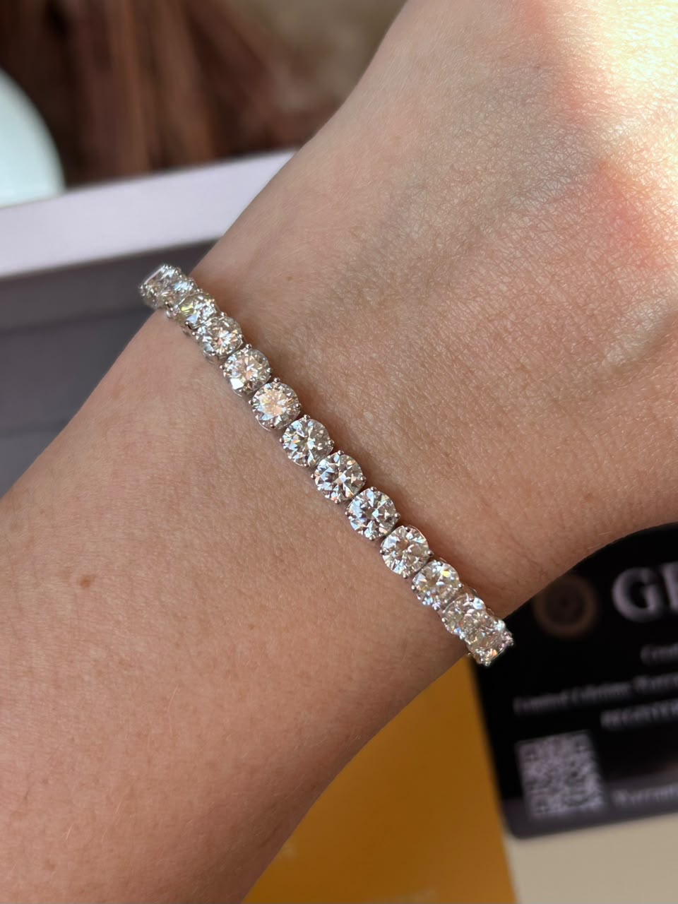 Pulseira Riviera Moissanite 5.0 mm 0,5CT 17,5cm