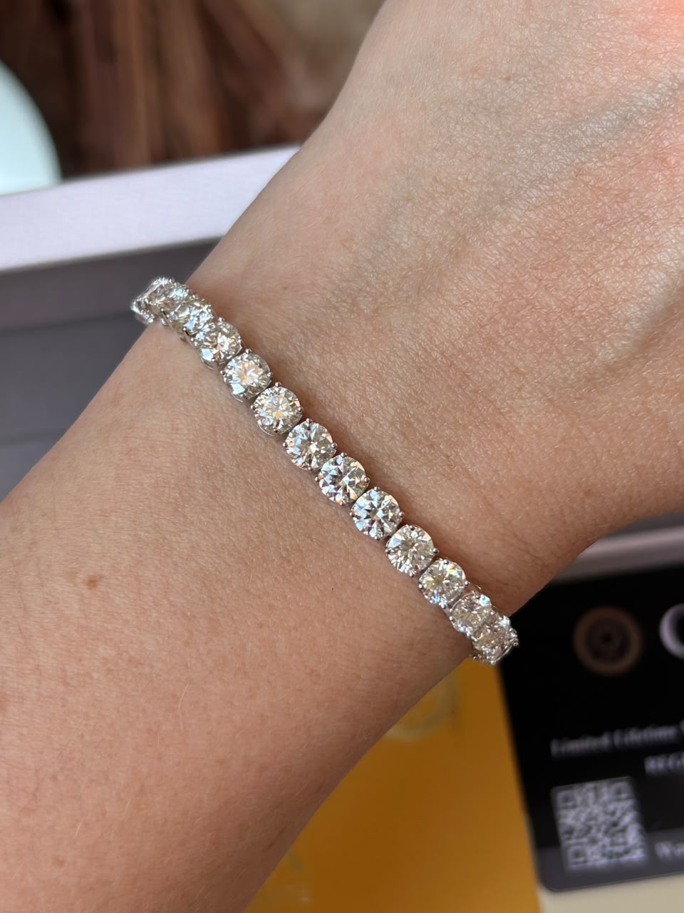 Pulseira Riviera Moissanite 5.0 mm 0,5CT 17,5cm