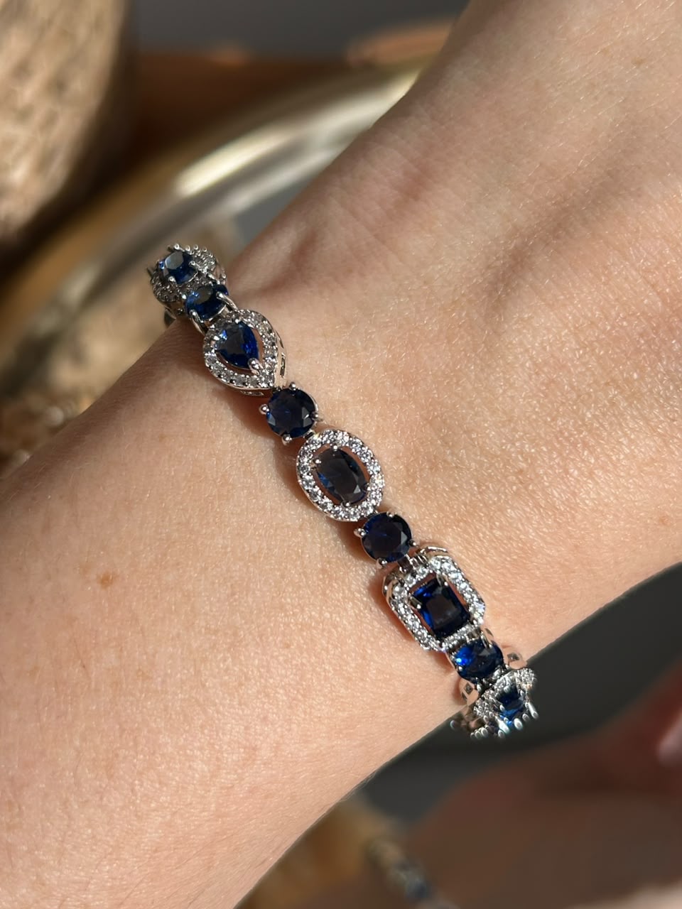 Pulseira Riviera Nina Azul Safira