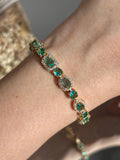 Pulseira Riviera Nina Turmalina Dourada