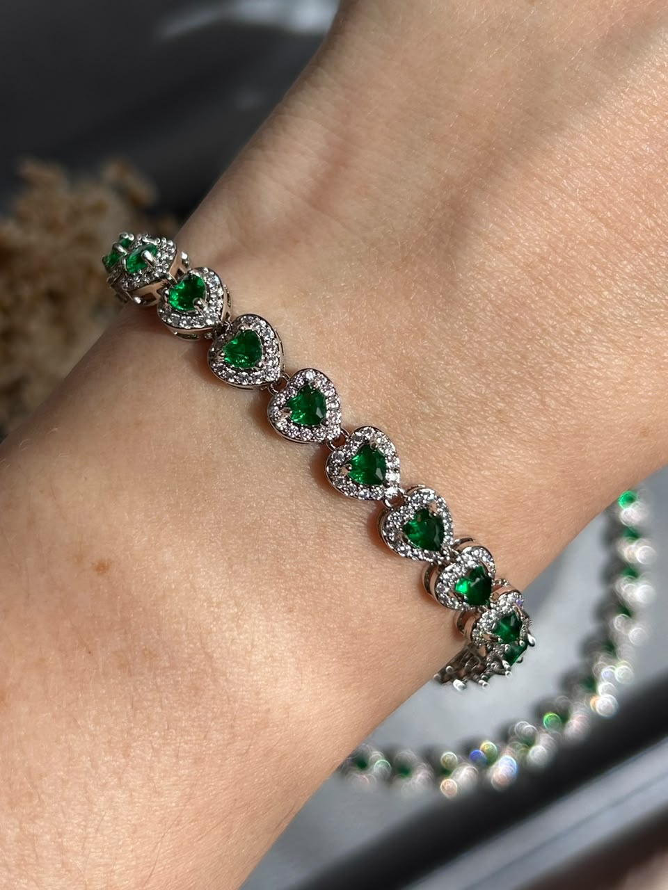 Pulseira Riviera Mini Harts Verde Esmeralda