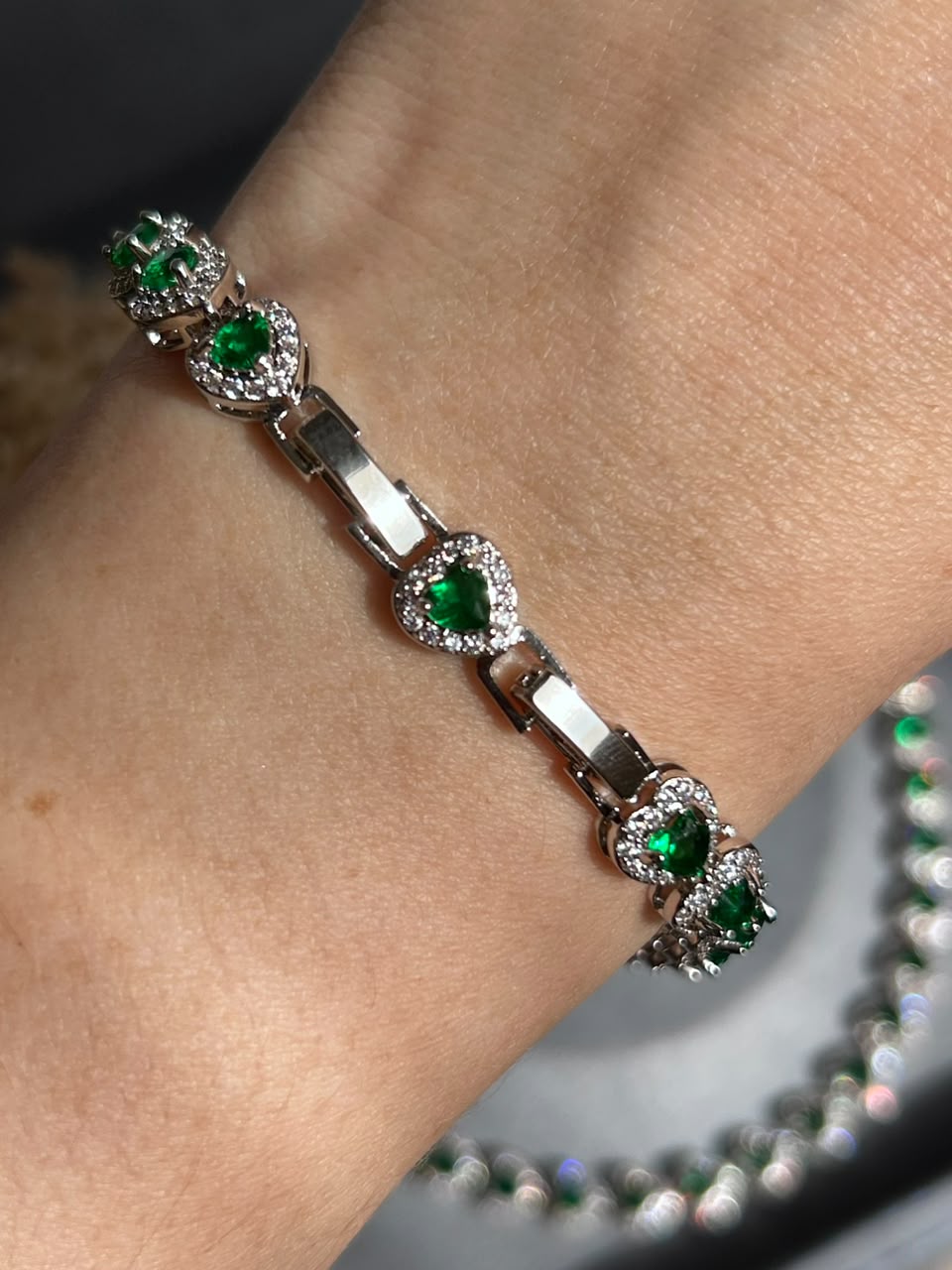 Pulseira Riviera Mini Harts Verde Esmeralda