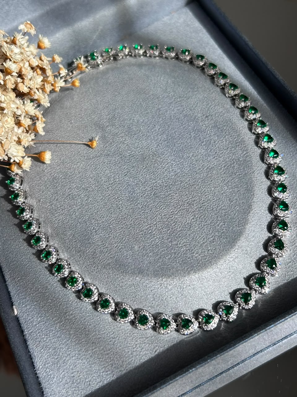 Colar Riviera Mini Harts Verde Esmeralda