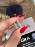 Brinco Argola Moissanite 3mm