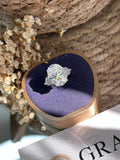 Anel Solitário Oval 12x16 Moissanite