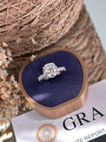 Anel Solitário Luxo Moissanite 11mm