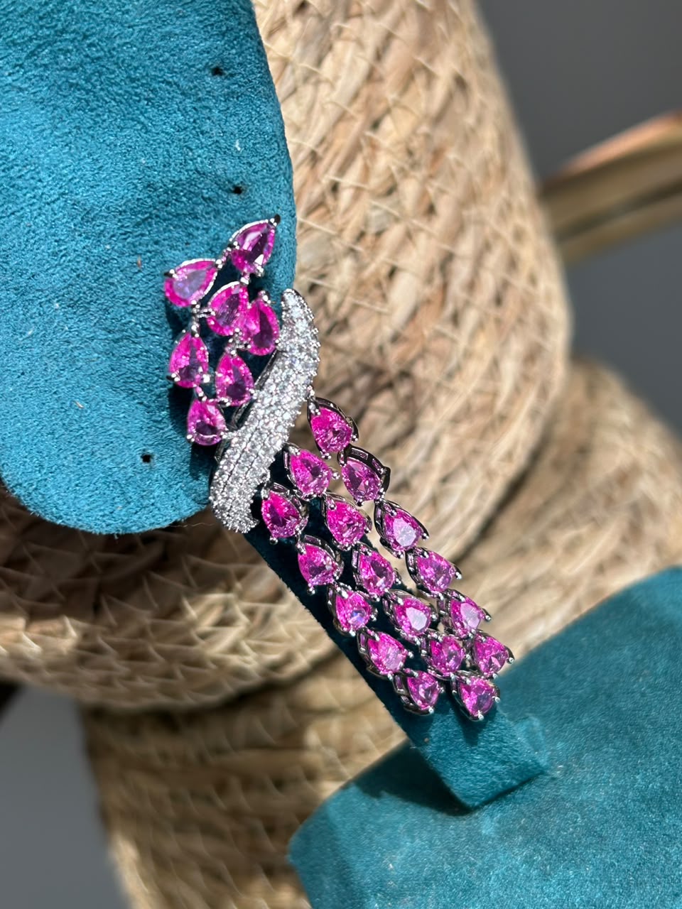 Brinco Zara Safira Rosa/Pink
