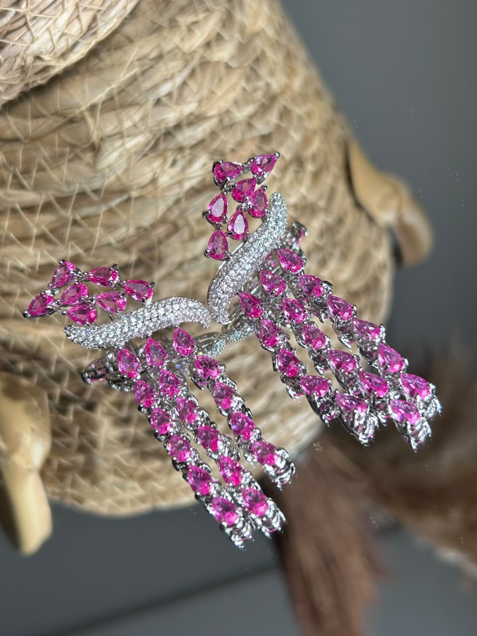 Brinco Zara Safira Rosa/Pink