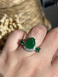 Anel Lelis Verde Esmeralda