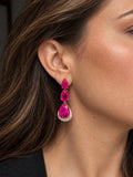 Brinco Lelis Pink Dourado