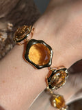 PULSEIRA CRISTAIS OVAIS AMARELOS