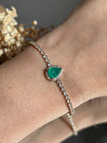 Pulseira Rivier Gota Turmalina Dourada