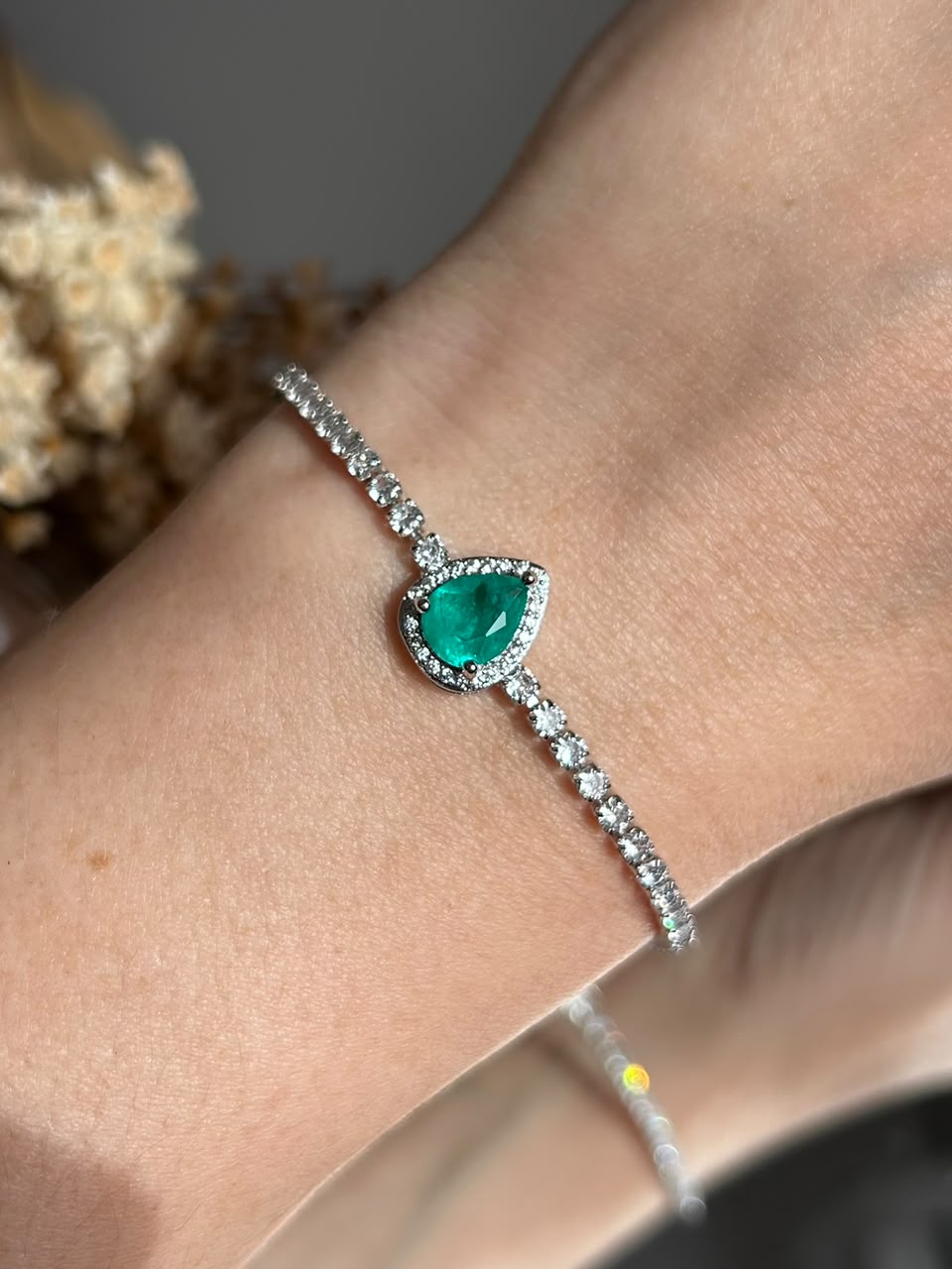 Pulseira Rivier Gota Turmalina