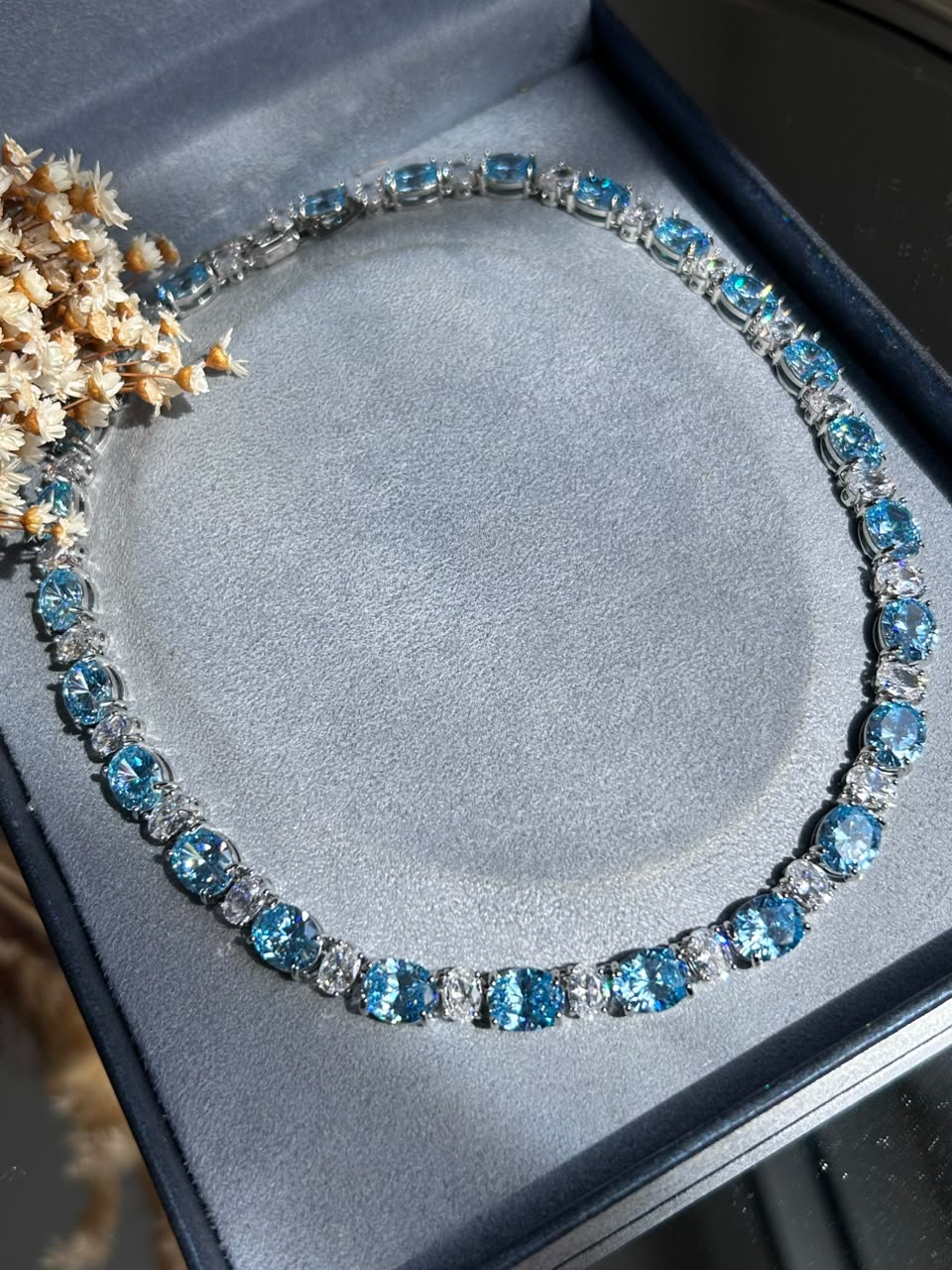 Riviera Pedras Ovais Mesclado Água Marinha