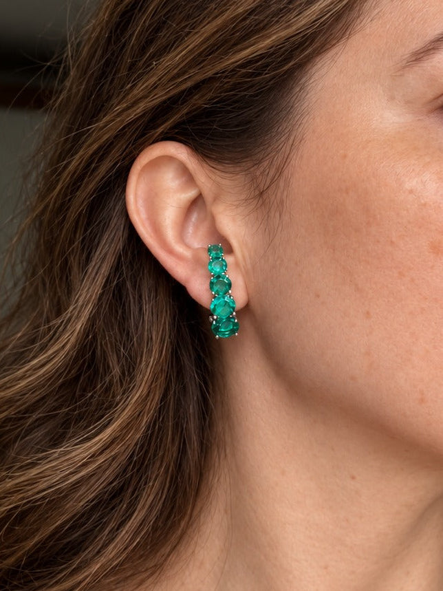 Brinco EarHook Degradê Turmalina