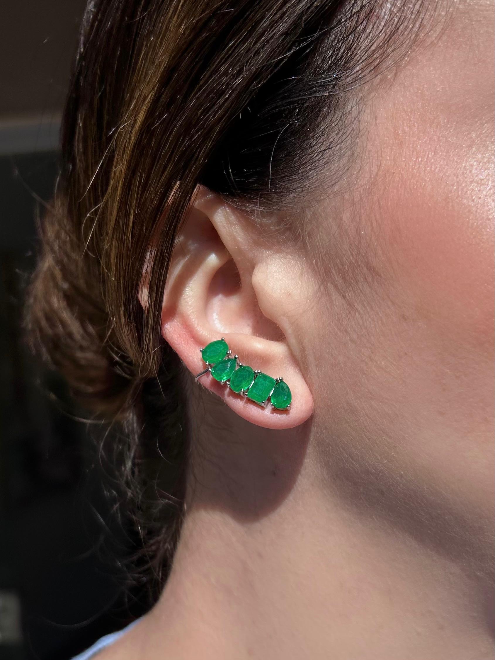 EarCuff Verde Esmeralda Fusion