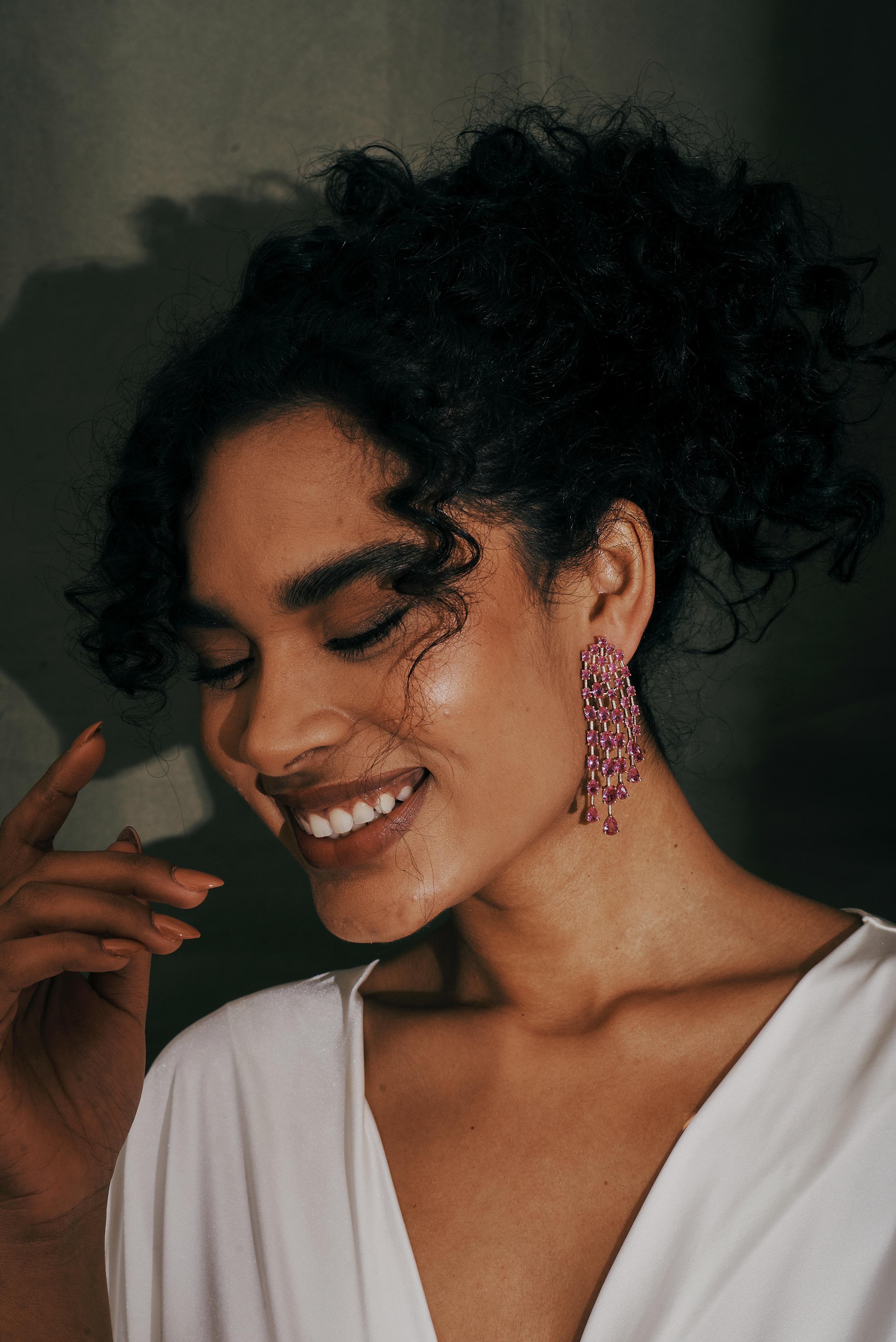 Brinco Chay Safira Rosa/Pink