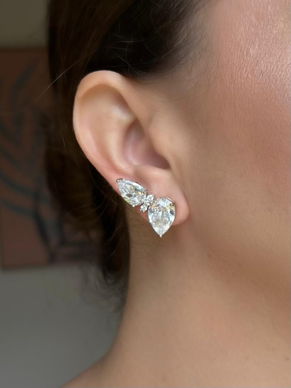 EarCuff duas Gotas Zircônia