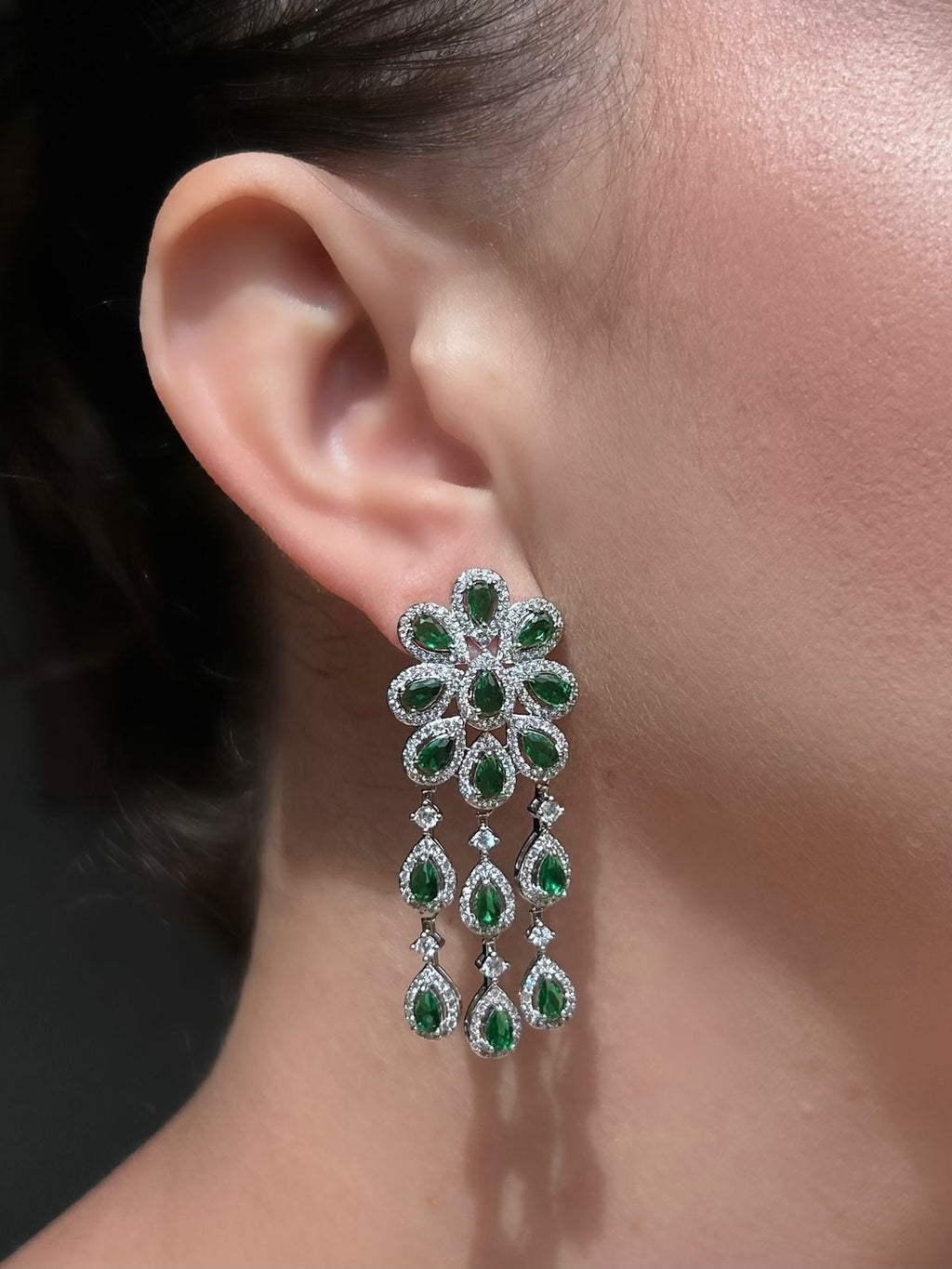 Brinco Elisa Verde Esmeralda