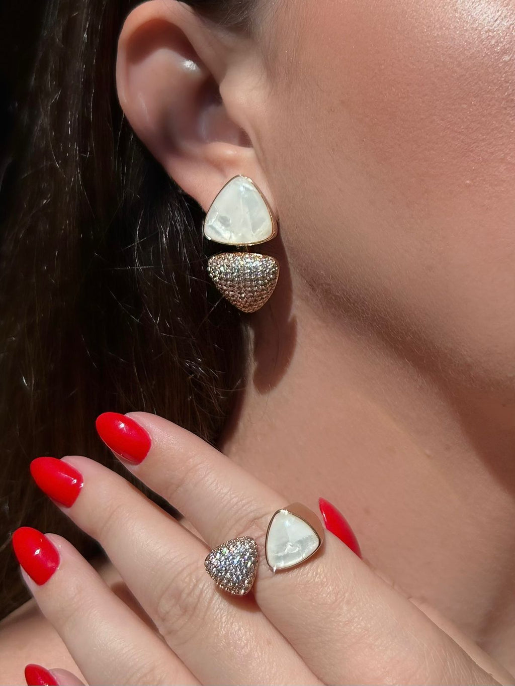 Conjunto Triângulo Cravação