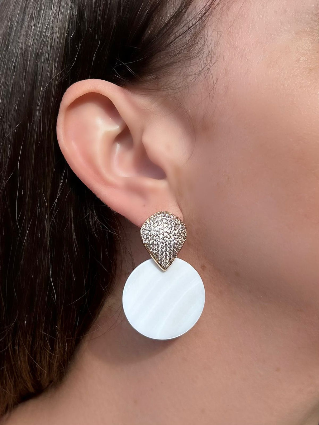 Brinco Mandala Madre Pérola