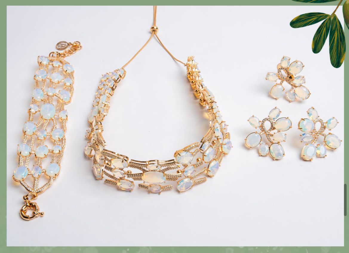 Conjunto 4 Peças Majestoso Pedra da Lua