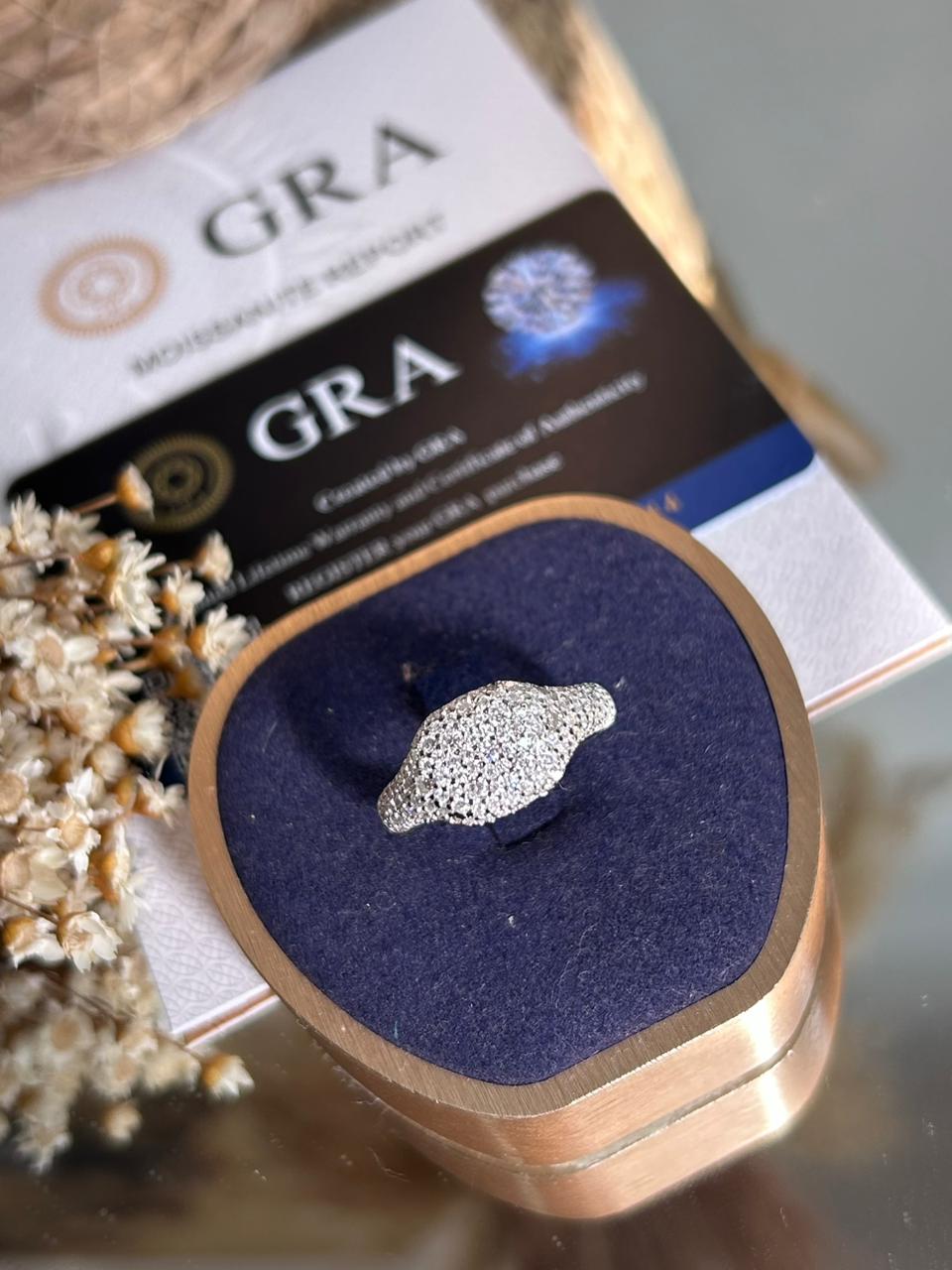 Anel Square Moissanite