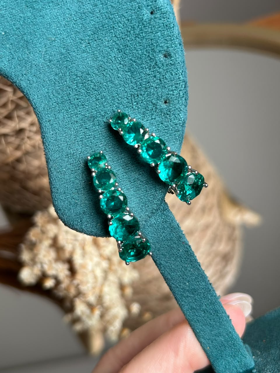 Brinco EarHook Degradê Turmalina