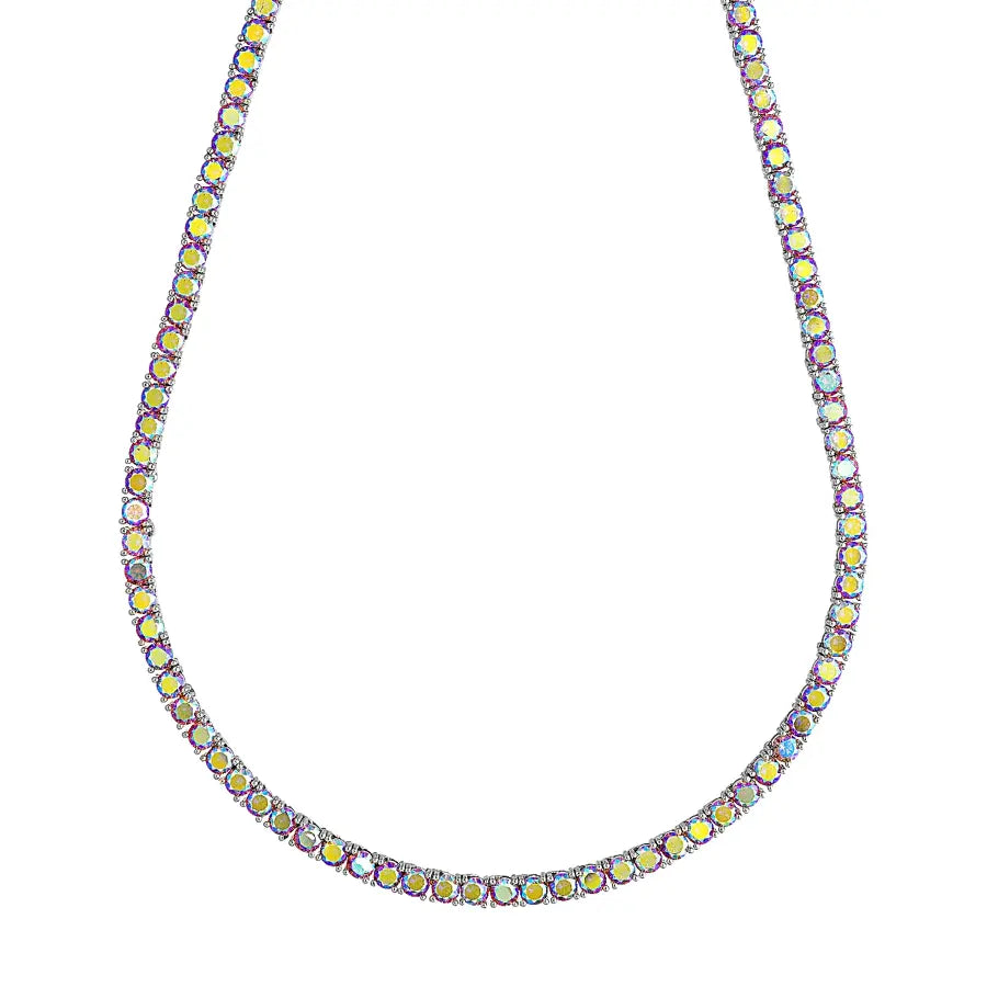 Colar Riviera AB Rhodolite Holografica