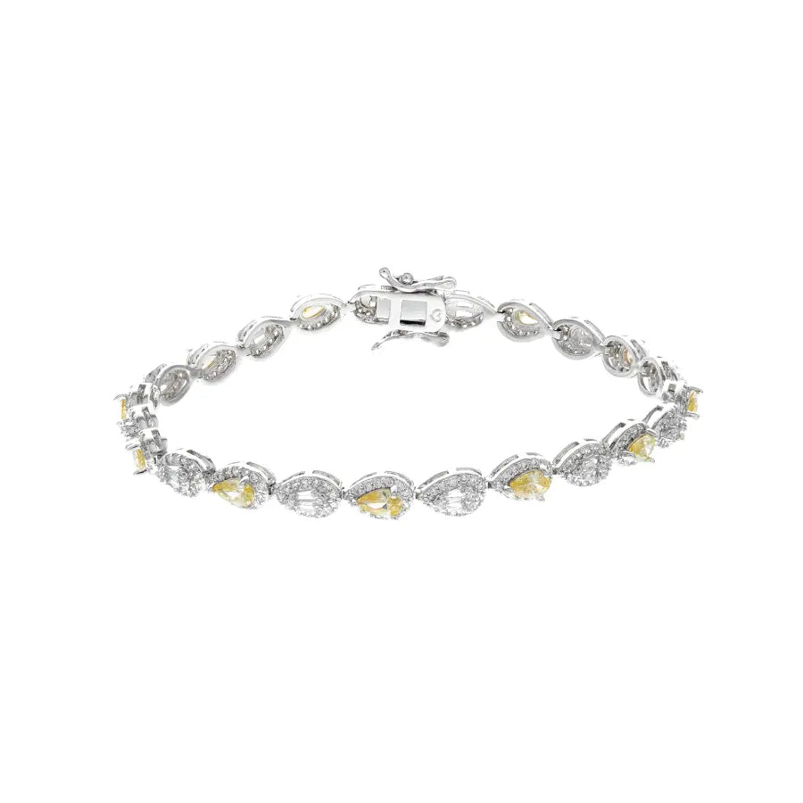 Pulseria Riviera Gotas Fancy Yellow