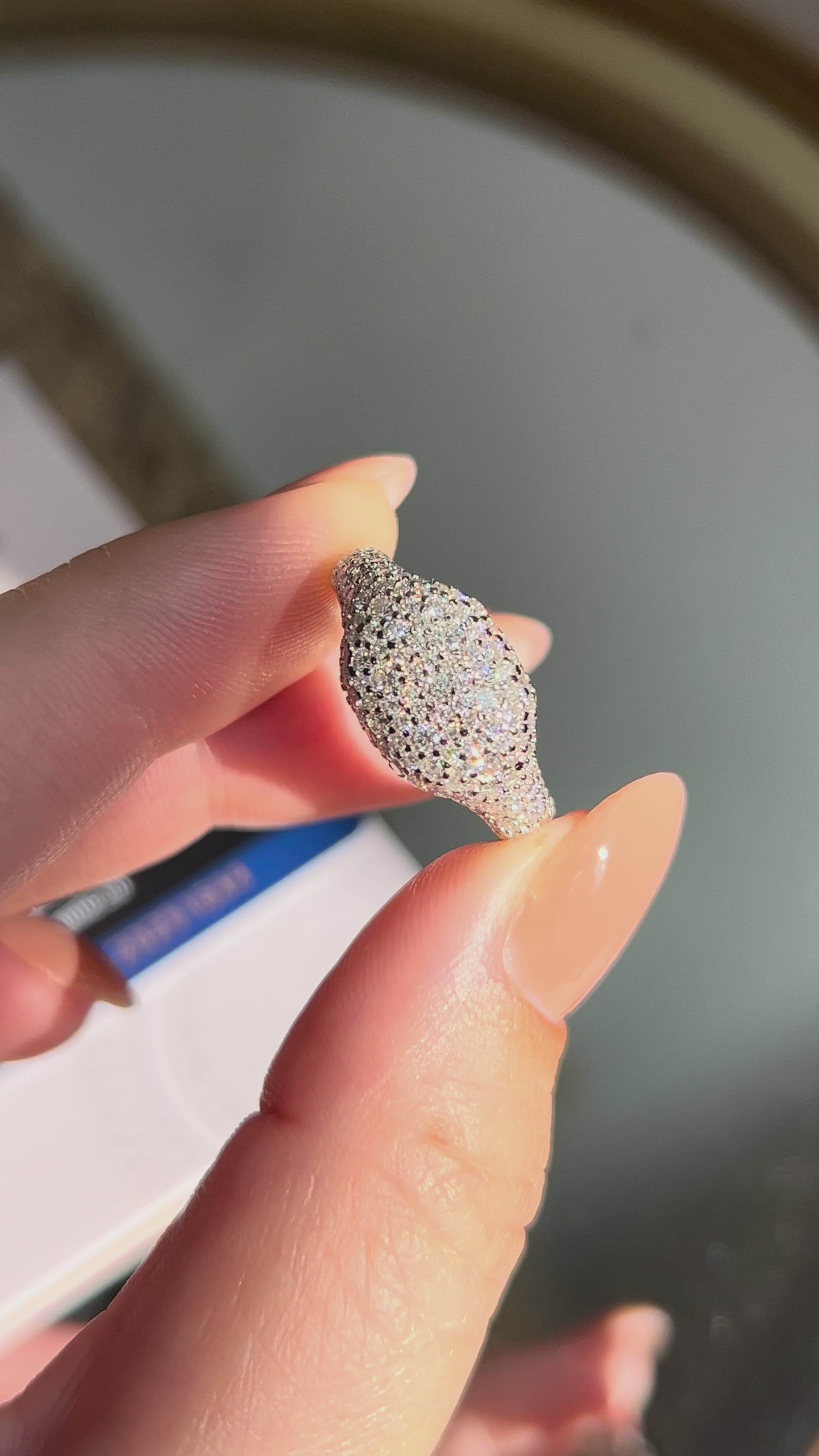 Anel Square Moissanite