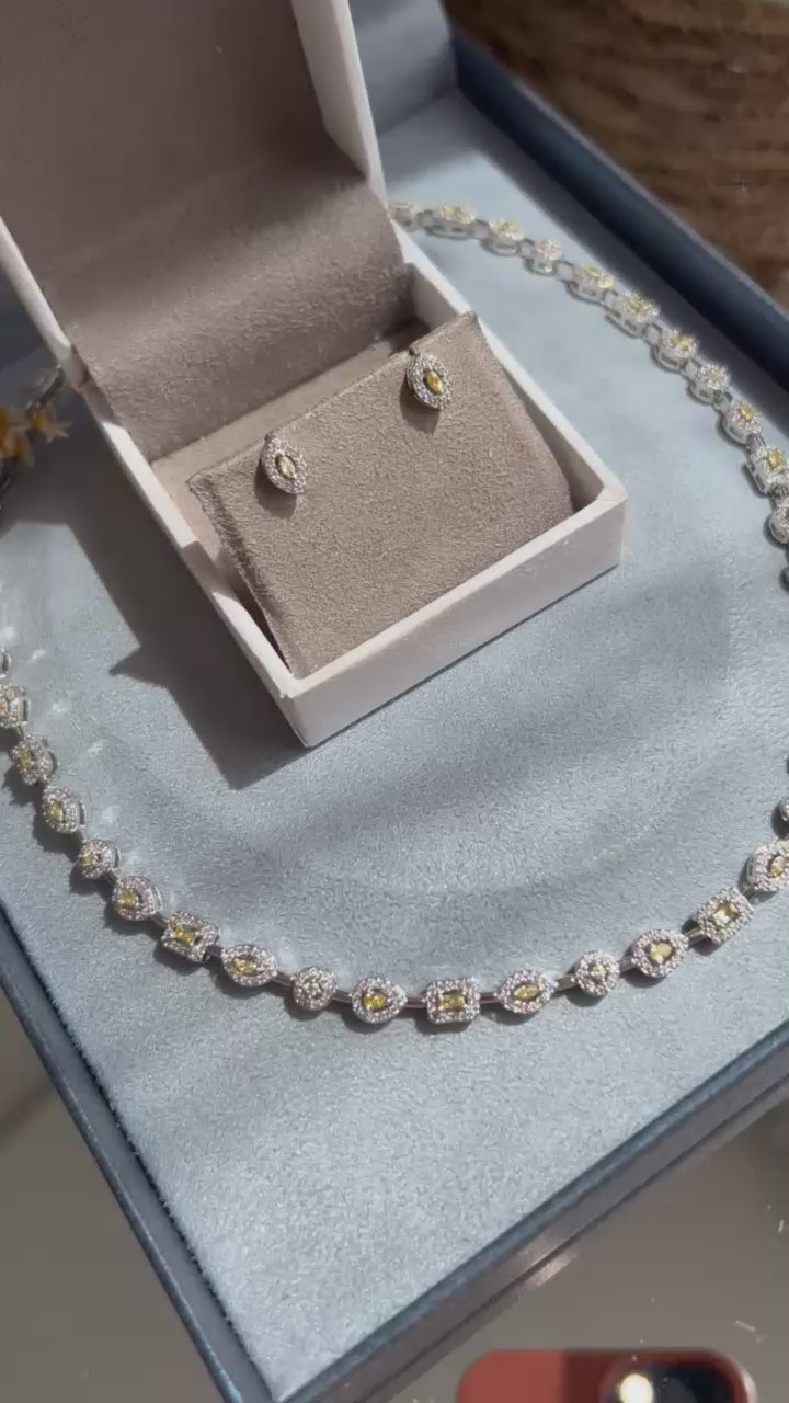 Colar Riviera Shapes Fancy Yellow