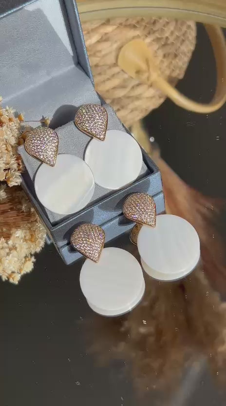 Brinco Mandala Madre Pérola