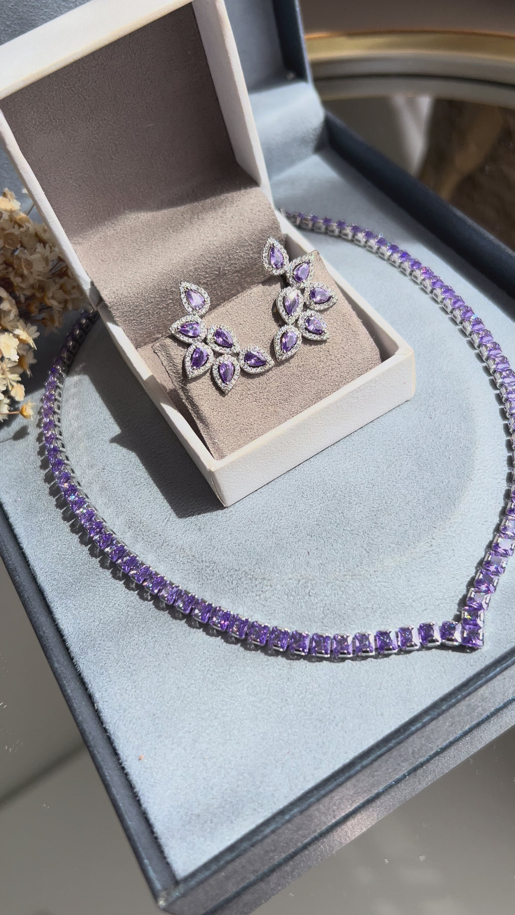 Colar Riviera Square Ametista