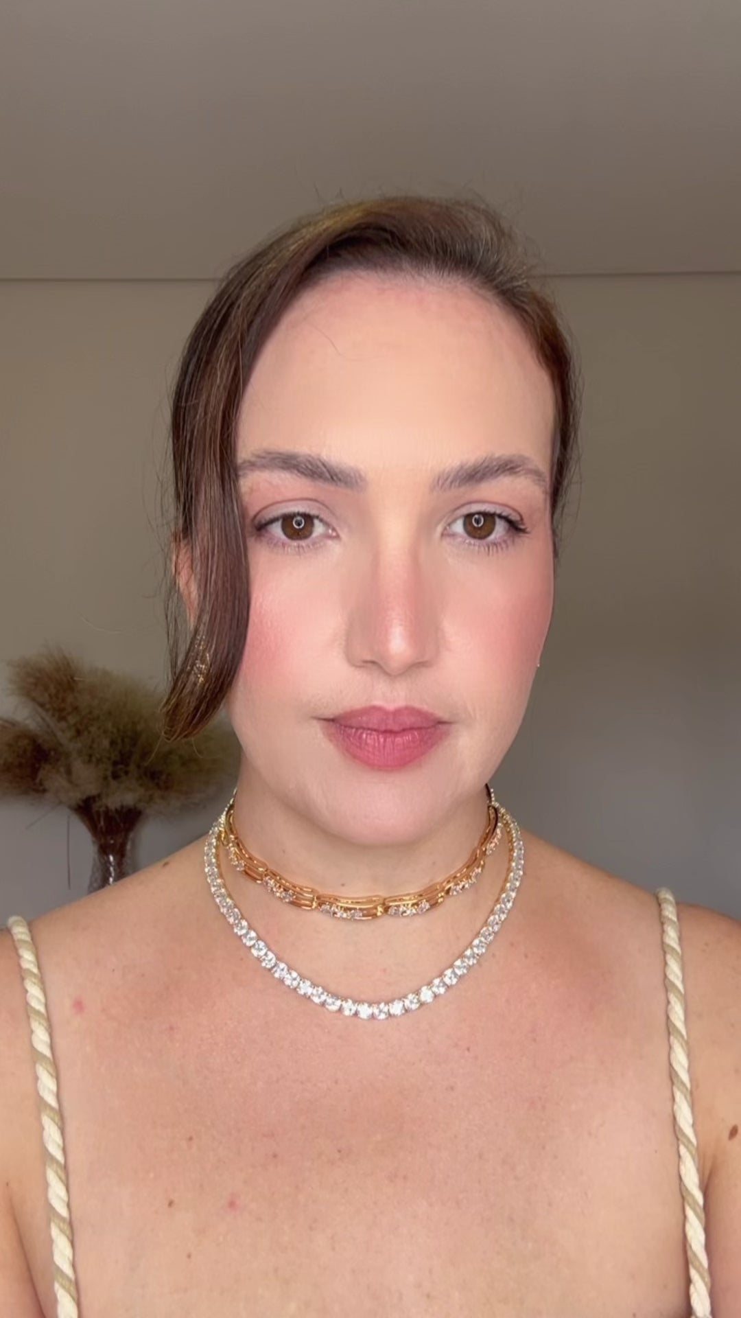 Conjunto Brinco e Colar Choker