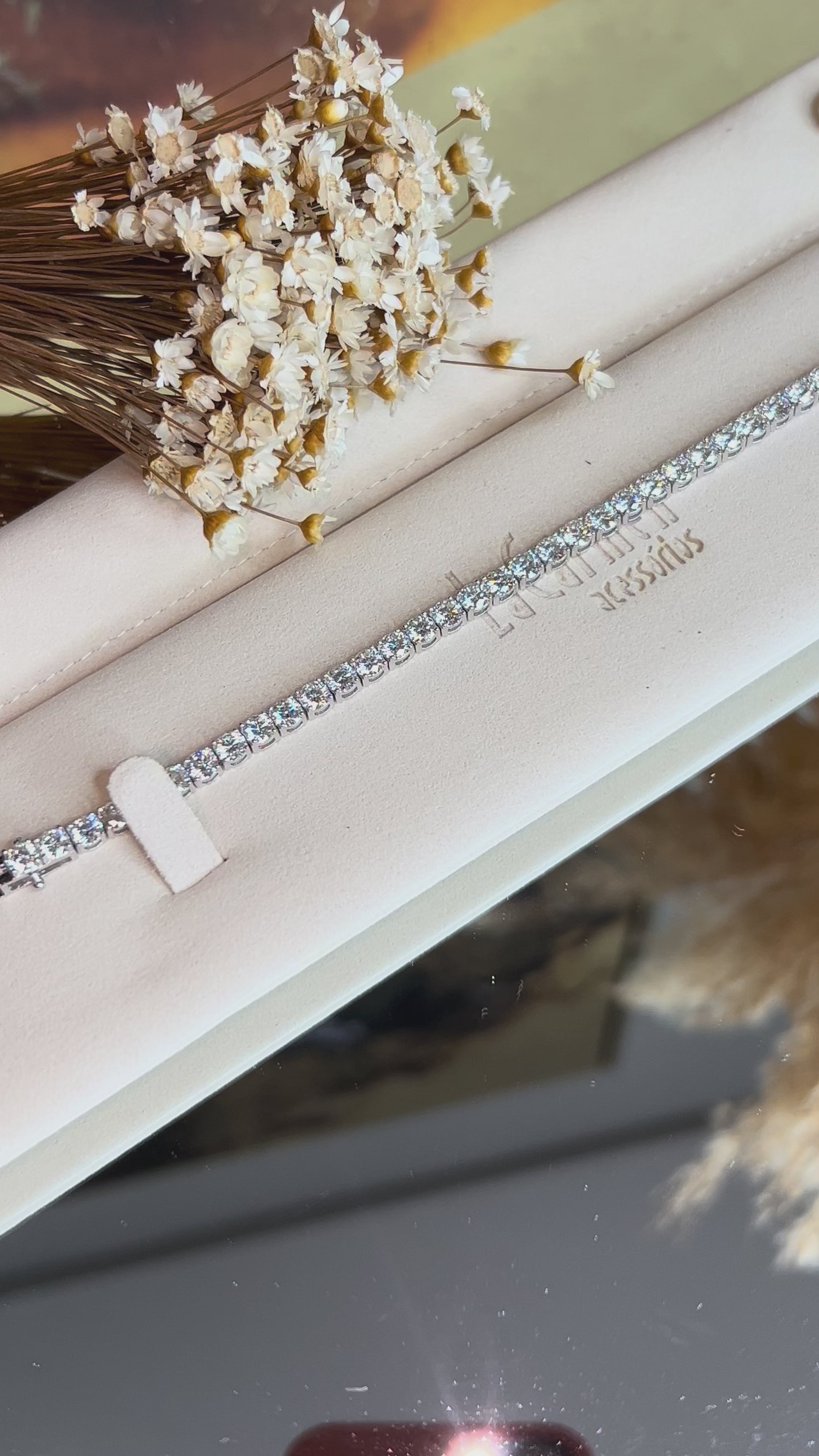 Pulseira Riviera Moissanite 4.0 mm 0,3CT 17,5cm (30 pontos)