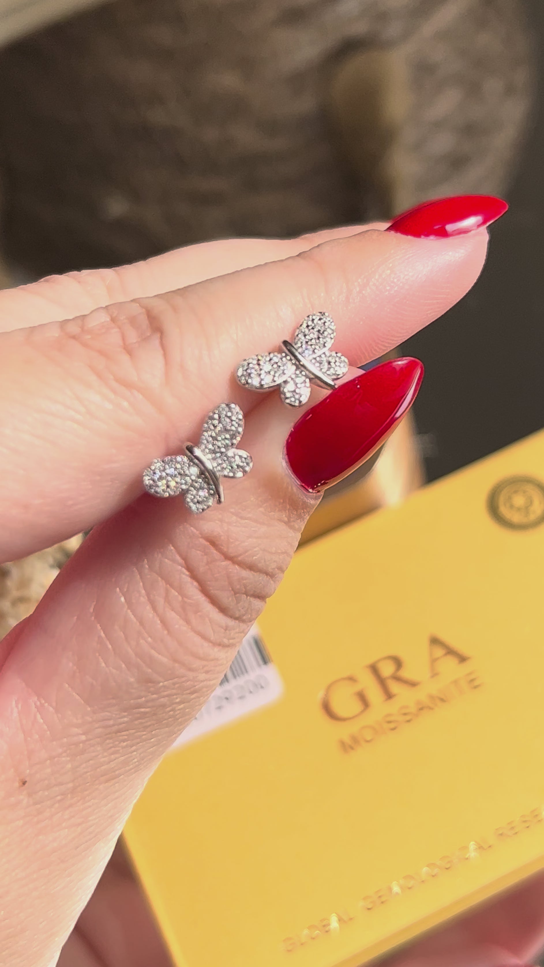 Brinco Libélula Moissanite 0,38ct