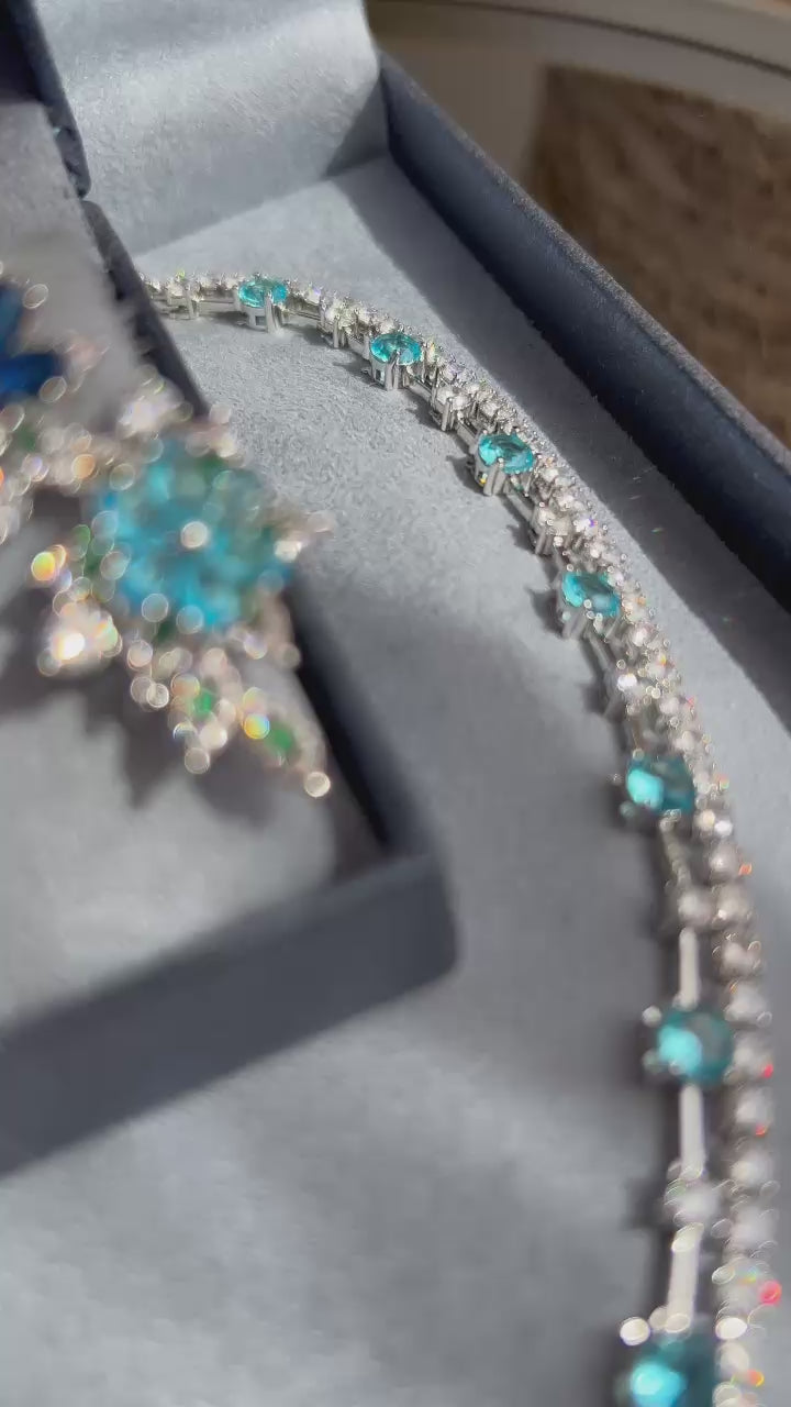 Brinco EarCuff Jardim Azul