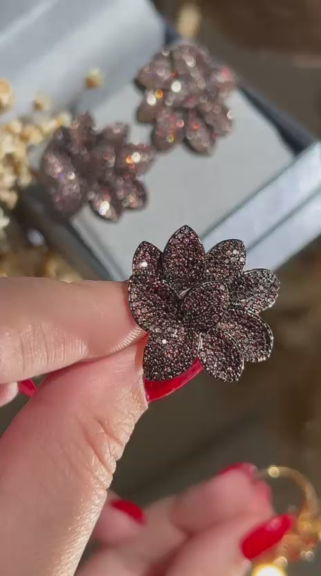 Conjunto Brinco e Anel Brown