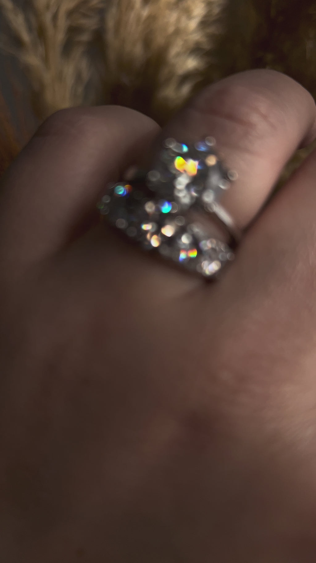 Meia Aliança Russa Degradê Moissanite