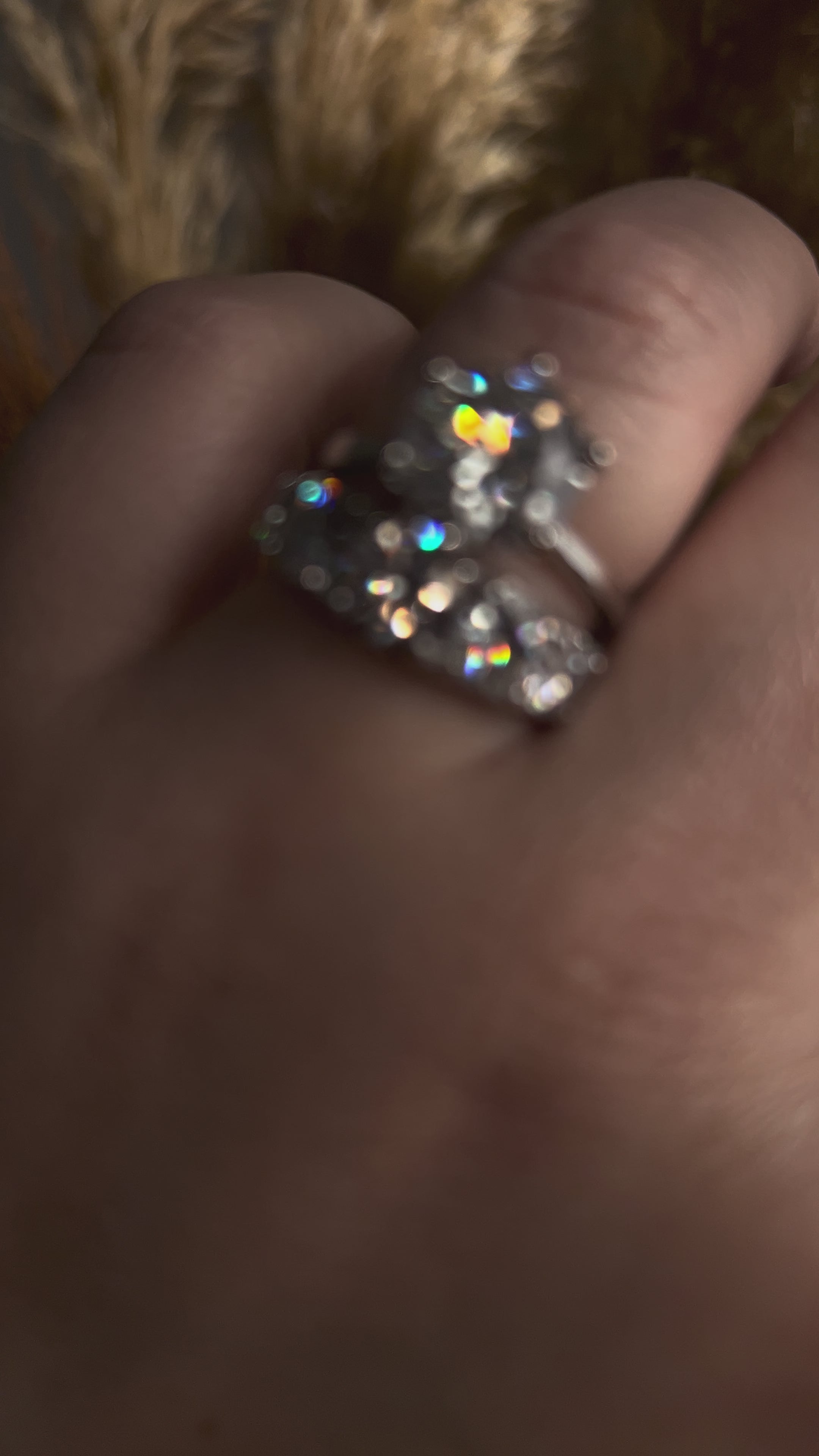 Meia Aliança Russa Degradê Moissanite