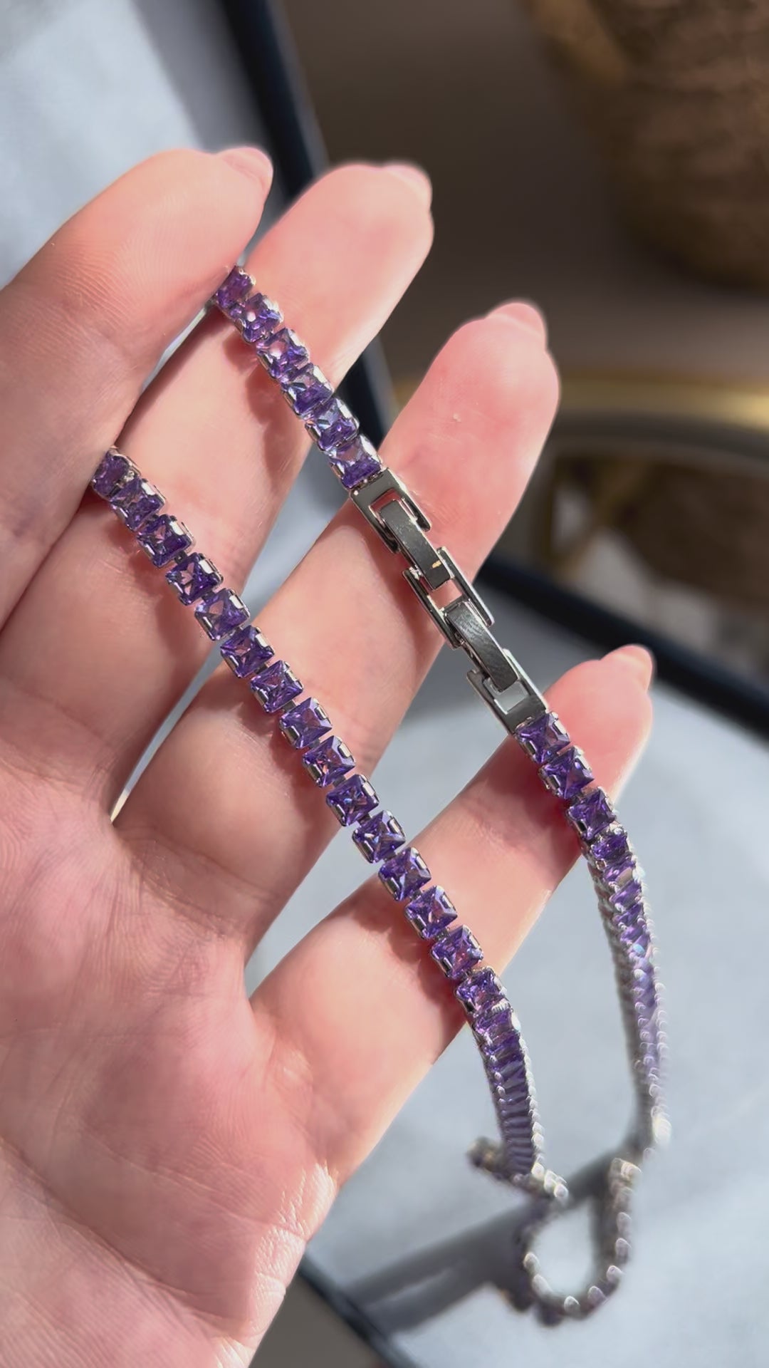 Colar Riviera Square Ametista