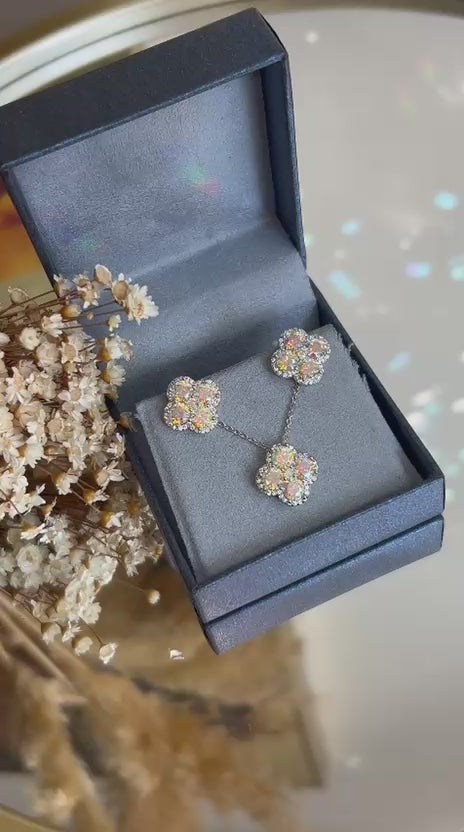 Conjunto Flor AB Color Holografica