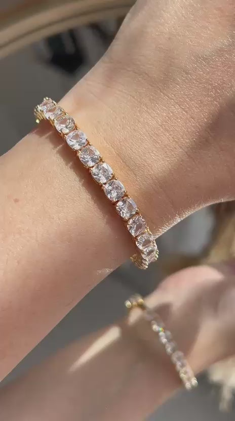 Pulseira Riviera Square Dourada