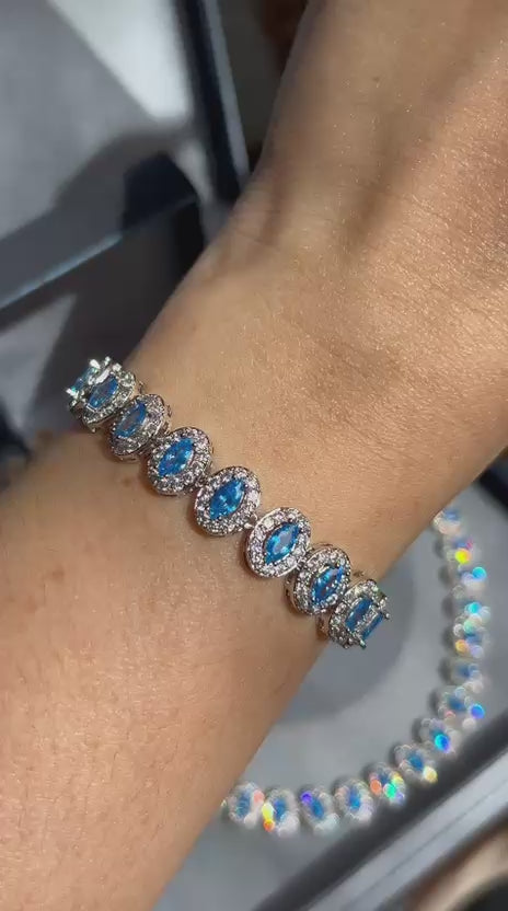 Pulseira Riviera Azul Topazio
