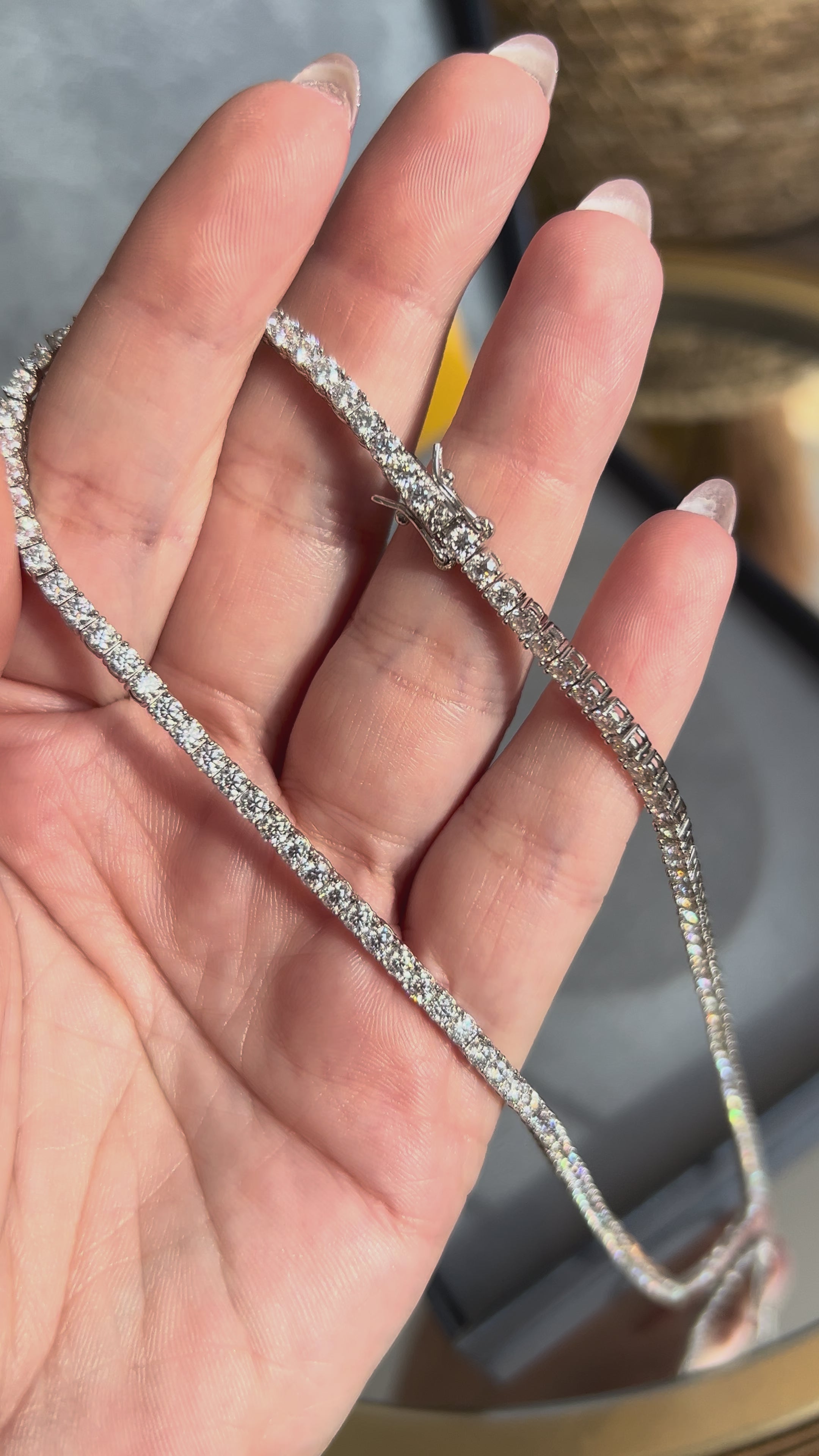 Colar Riviera Moissanite 2.5mm 0,08CT 43cm