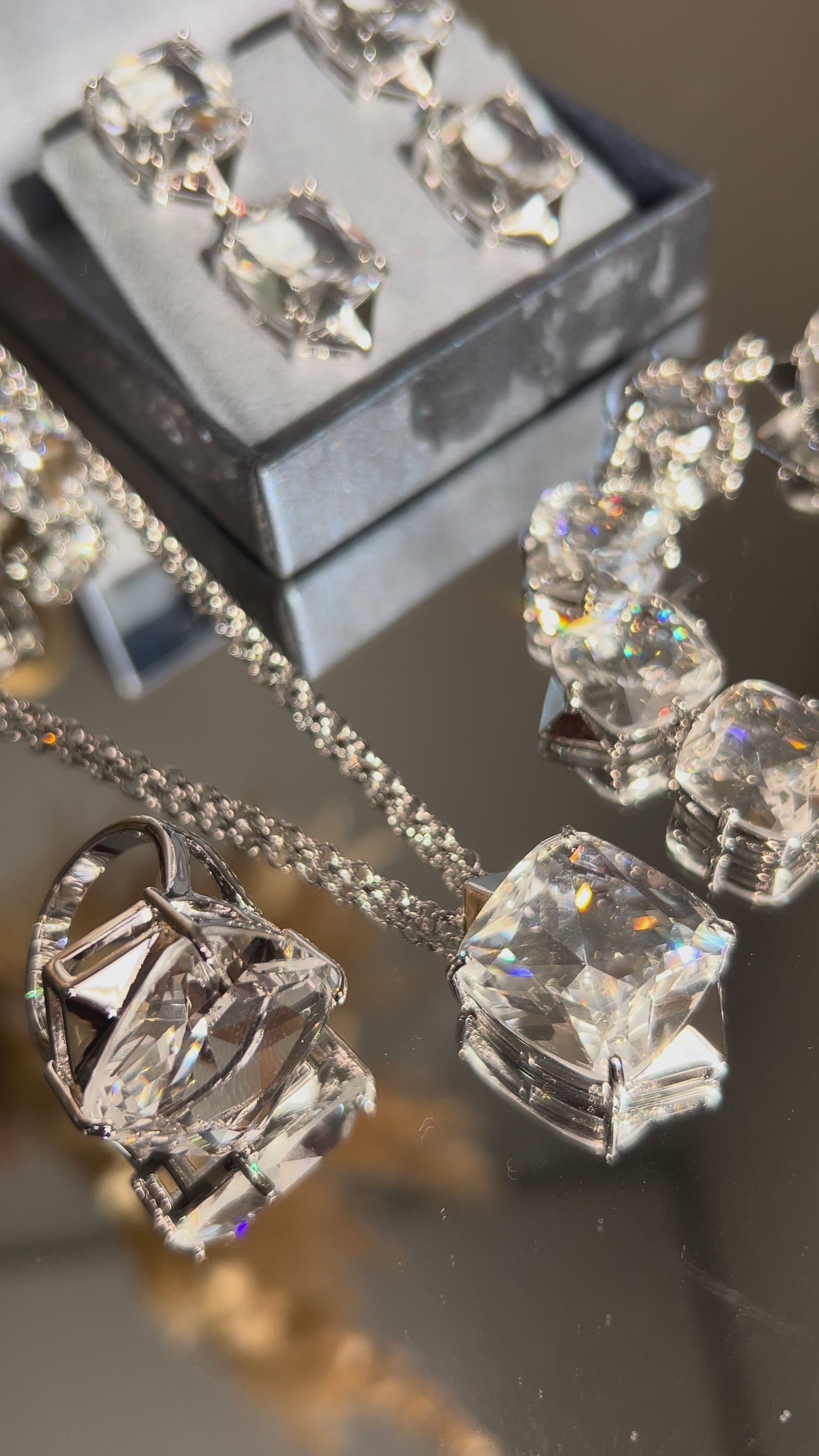 Pulseira Cristal Quadrado